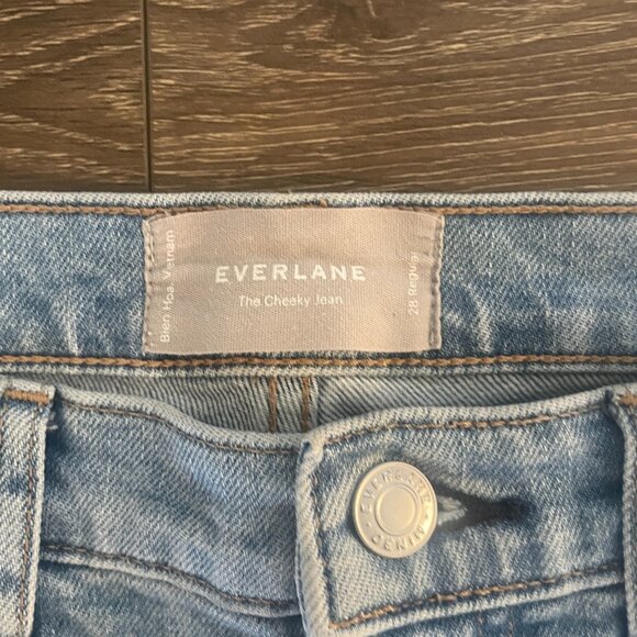 Everlane The Cheeky Jean Size 28 Light Wash - Picture 4 of 7